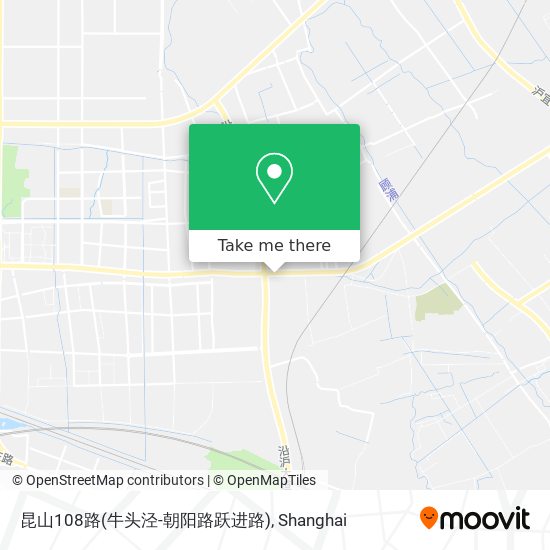 昆山108路(牛头泾-朝阳路跃进路) map
