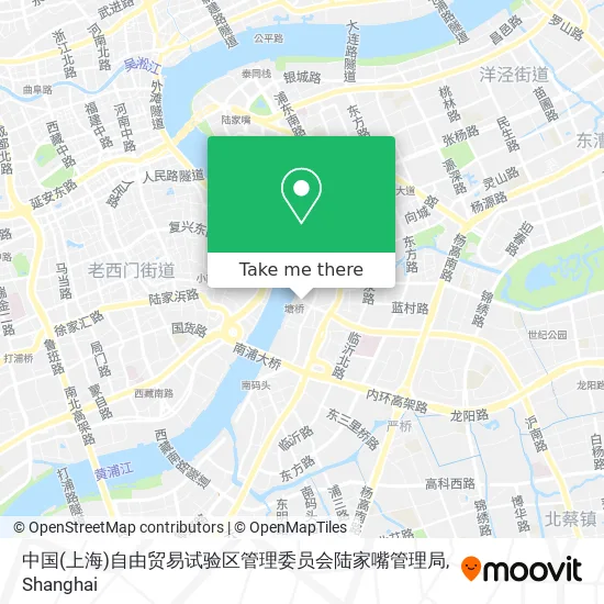 中国(上海)自由贸易试验区管理委员会陆家嘴管理局 map