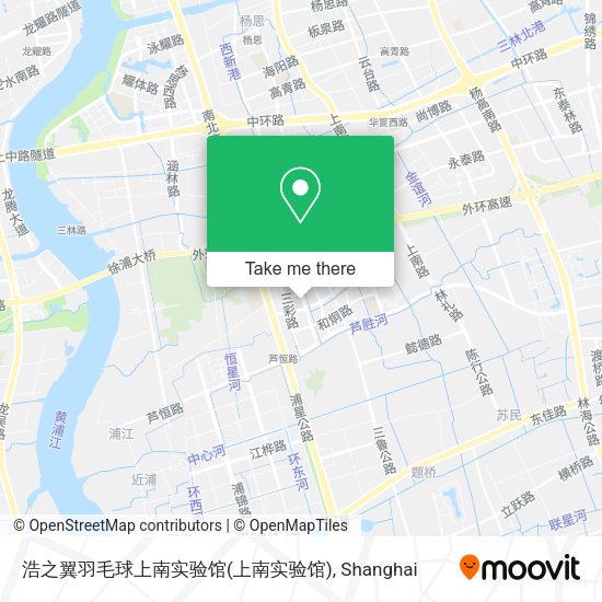 浩之翼羽毛球上南实验馆 map