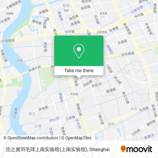 浩之翼羽毛球上南实验馆 map