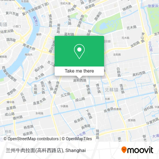 兰州牛肉拉面(高科西路店) map