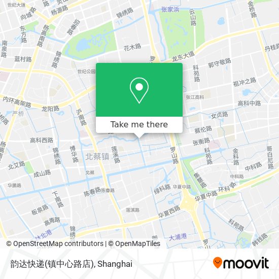 韵达快递(镇中心路店) map