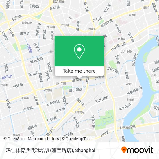 玛仕体育乒乓球培训(漕宝路店) map