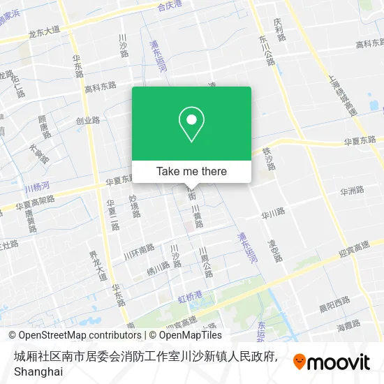 城厢社区南市居委会消防工作室川沙新镇人民政府 map