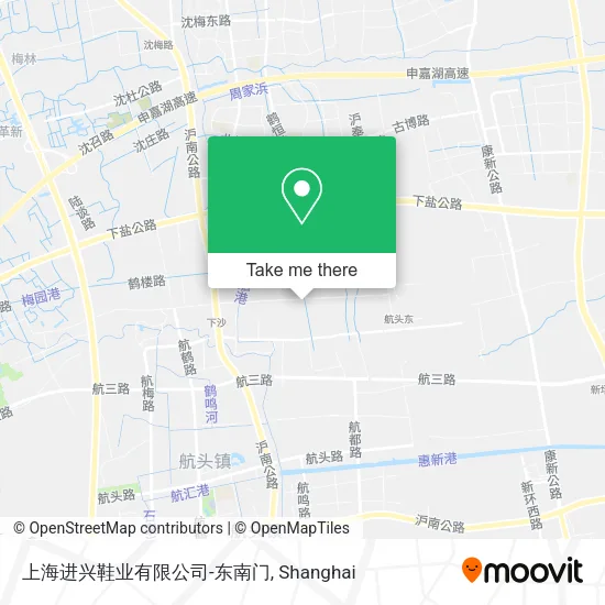 上海进兴鞋业有限公司-东南门 map