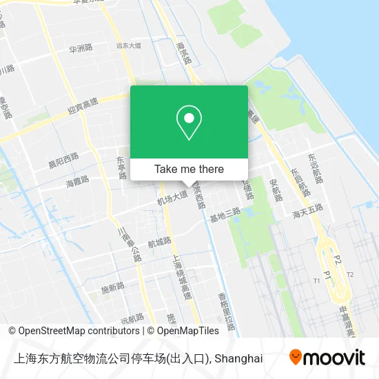 上海东方航空物流公司停车场(出入口) map