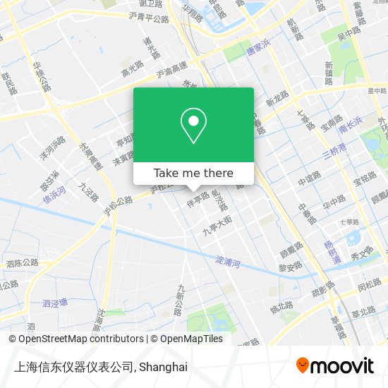 上海信东仪器仪表公司 map