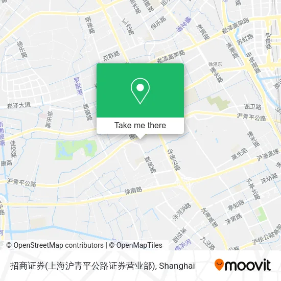 招商证券(上海沪青平公路证券营业部) map
