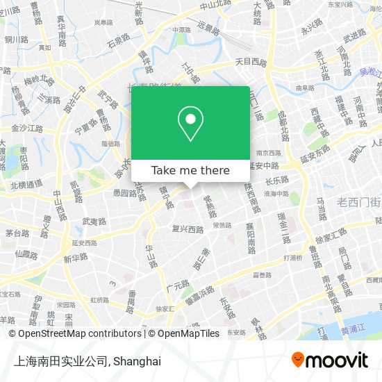 上海南田实业公司 map