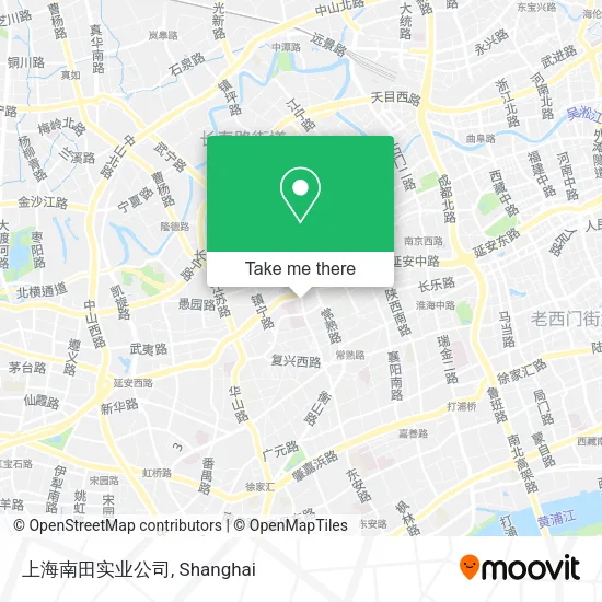 上海南田实业公司 map
