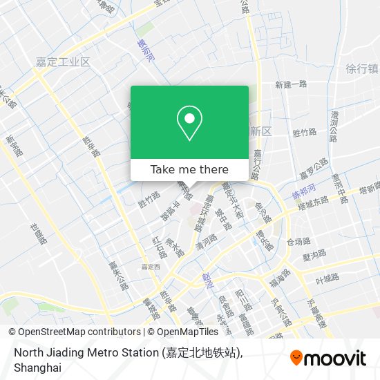 North Jiading Metro Station (嘉定北地铁站) map