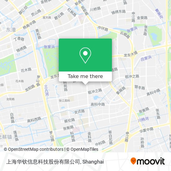 上海华钦信息科技股份有限公司 map