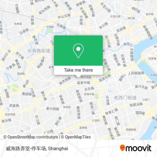 威海路弄堂-停车场 map