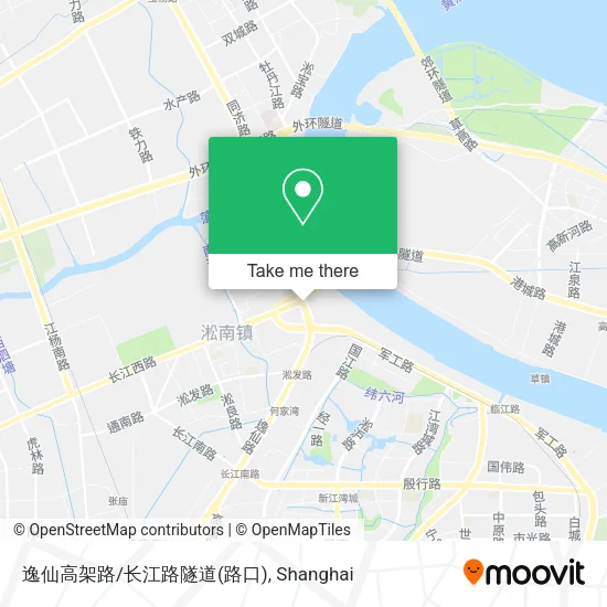 逸仙高架路/长江路隧道(路口) map
