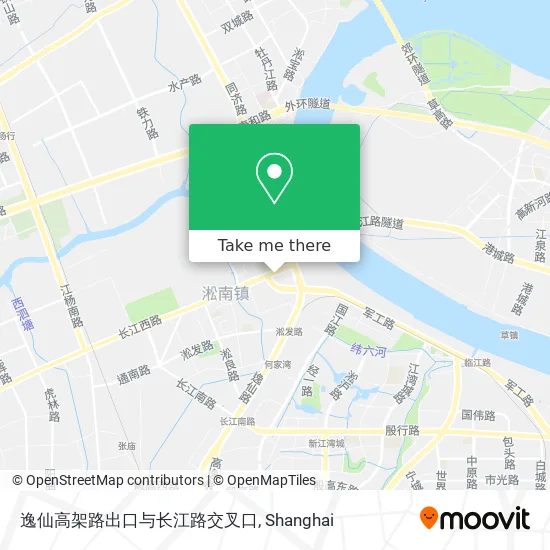 逸仙高架路出口与长江路交叉口 map