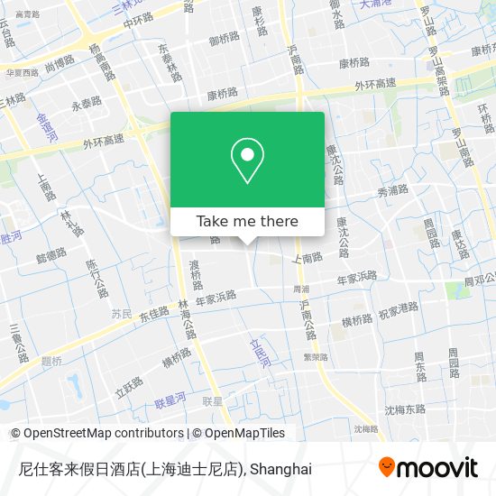 尼仕客来假日酒店(上海迪士尼店) map