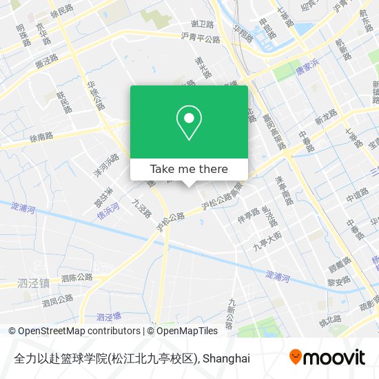 全力以赴篮球学院(松江北九亭校区) map