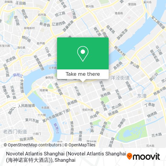 Novotel Atlantis Shanghai (Novotel Atlantis Shanghai (海神诺富特大酒店)) map