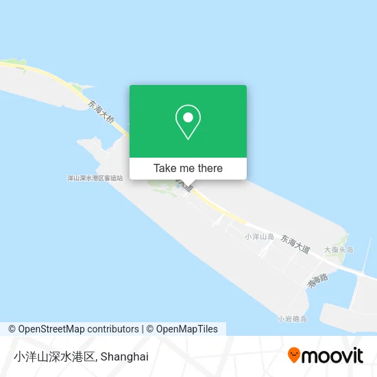 小洋山深水港区 map
