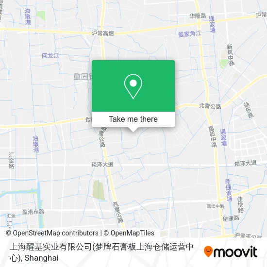 上海醒基实业有限公司(梦牌石膏板上海仓储运营中心) map