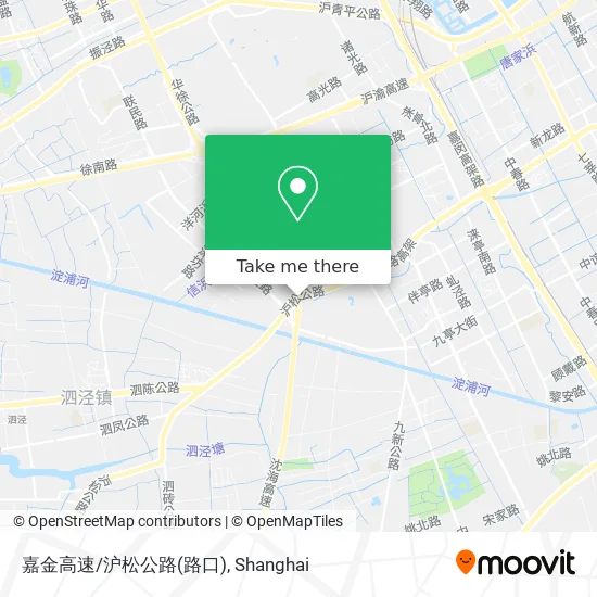 嘉金高速/沪松公路(路口) map