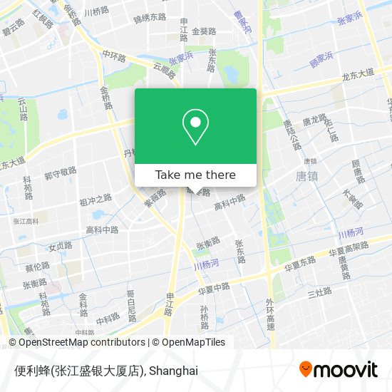 便利蜂(张江盛银大厦店) map