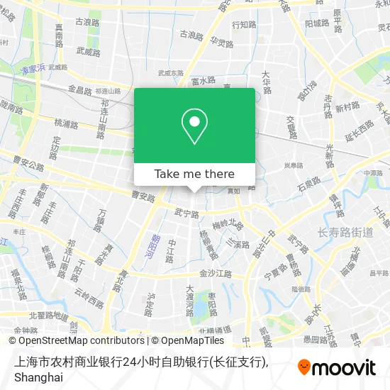 上海市农村商业银行24小时自助银行(长征支行) map