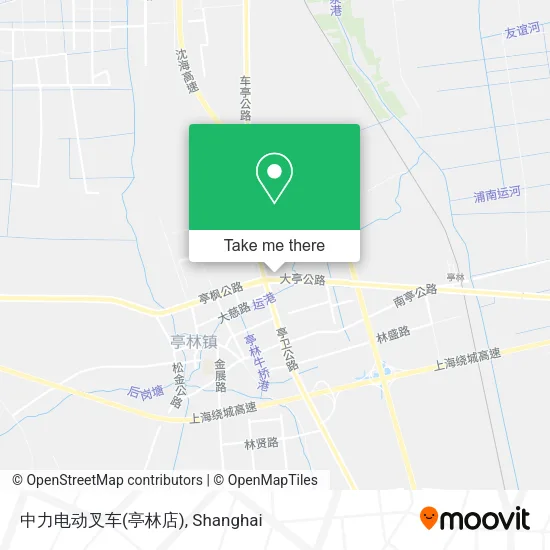 中力电动叉车(亭林店) map