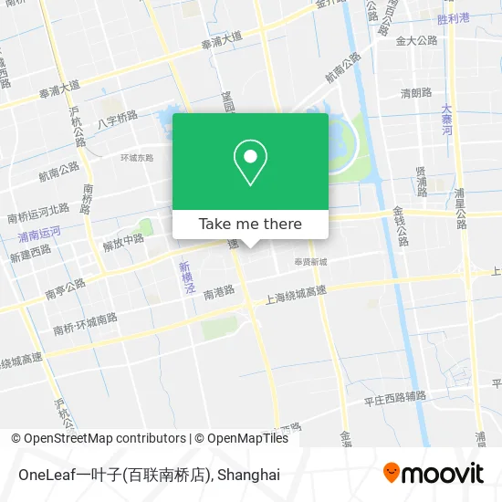 OneLeaf一叶子(百联南桥店) map