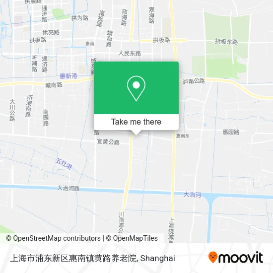 上海市浦东新区惠南镇黄路养老院 map