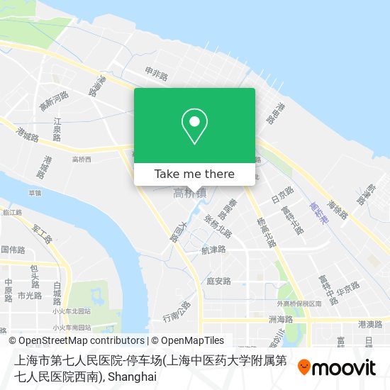 上海市第七人民医院-停车场(上海中医药大学附属第七人民医院西南) map
