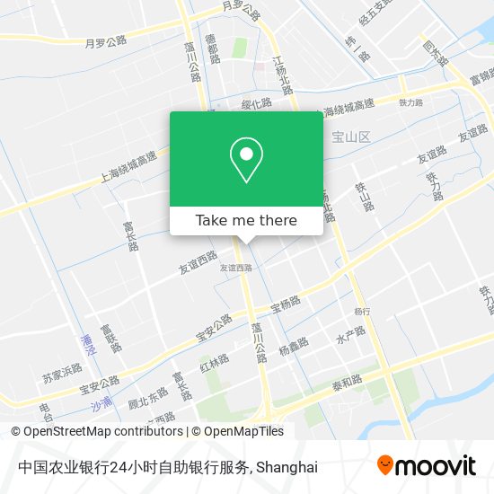 中国农业银行24小时自助银行服务 map