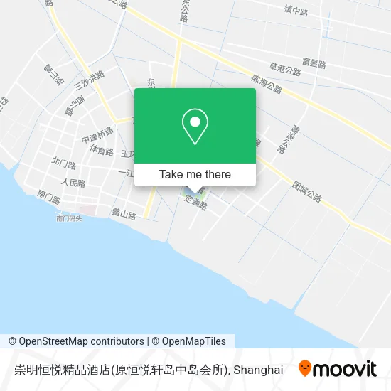 崇明恒悦精品酒店(原恒悦轩岛中岛会所) map