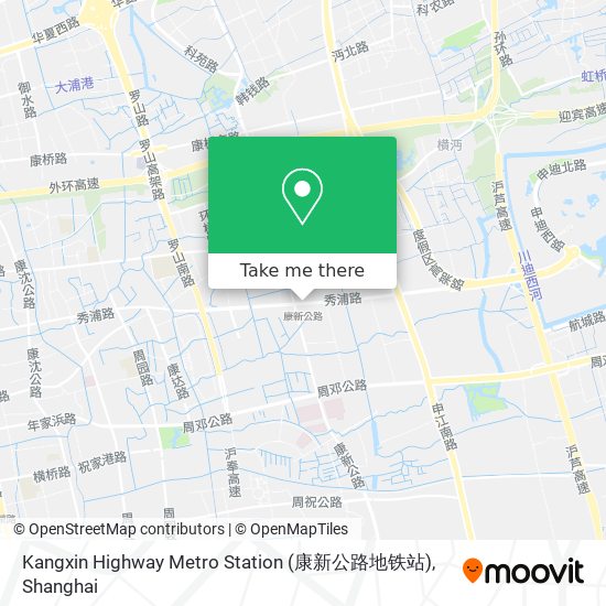 Kangxin Highway Metro Station (康新公路地铁站) map