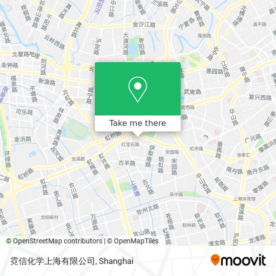 霓信化学上海有限公司 map