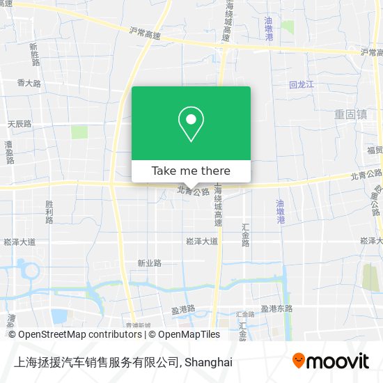 上海拯援汽车销售服务有限公司 map