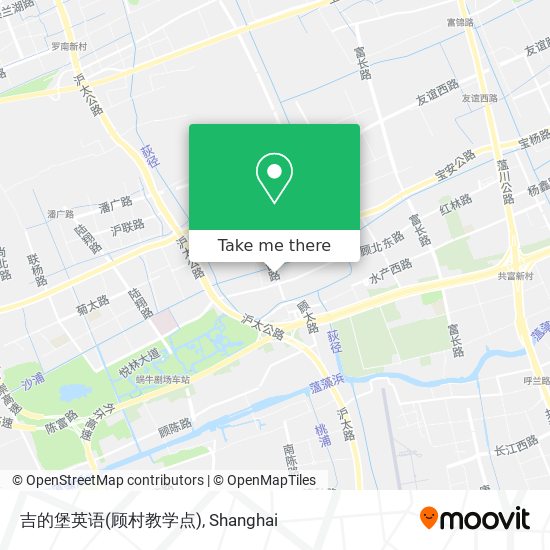 吉的堡英语(顾村教学点) map