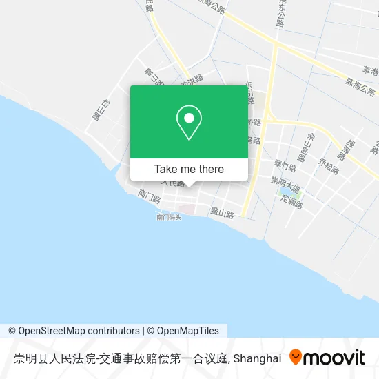 崇明县人民法院-交通事故赔偿第一合议庭 map