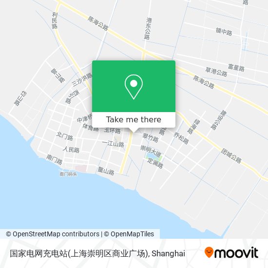 国家电网充电站(上海崇明区商业广场) map
