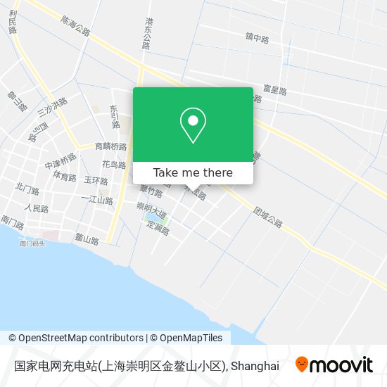 国家电网充电站(上海崇明区金鳌山小区) map