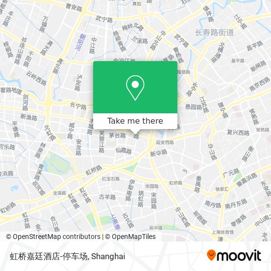虹桥嘉廷酒店-停车场 map