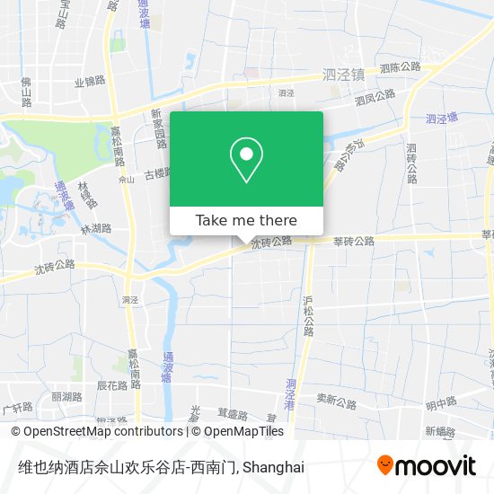 维也纳酒店佘山欢乐谷店-西南门 map