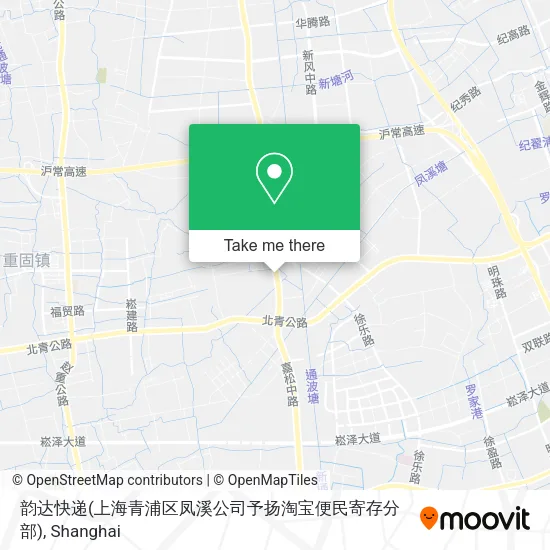 韵达快递(上海青浦区凤溪公司予扬淘宝便民寄存分部) map