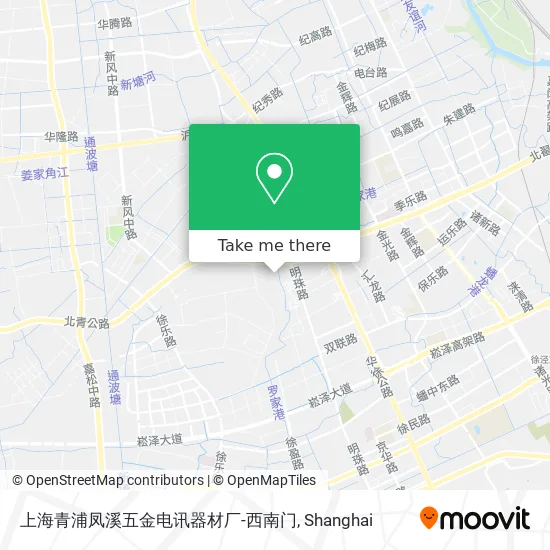 上海青浦凤溪五金电讯器材厂-西南门 map