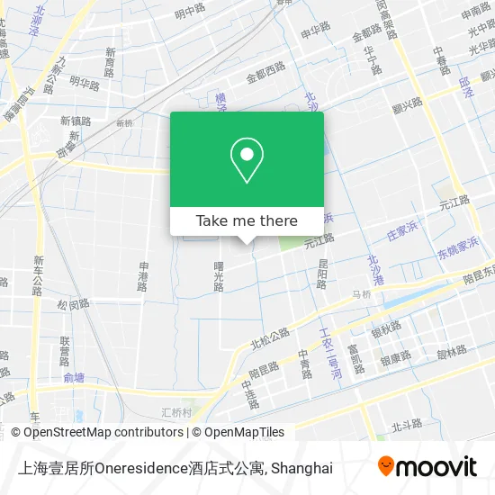 上海壹居所Oneresidence酒店式公寓 map