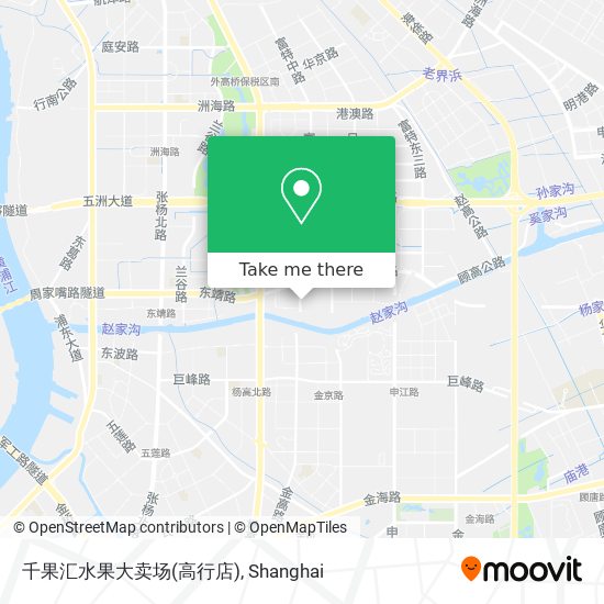千果汇水果大卖场(高行店) map