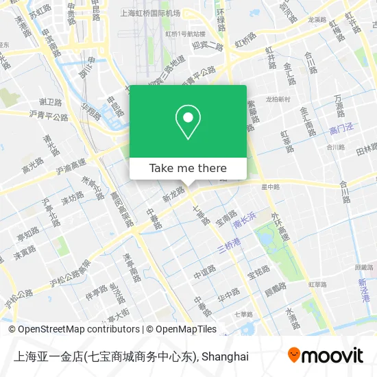上海亚一金店(七宝商城商务中心东) map