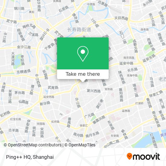Ping++ HQ map