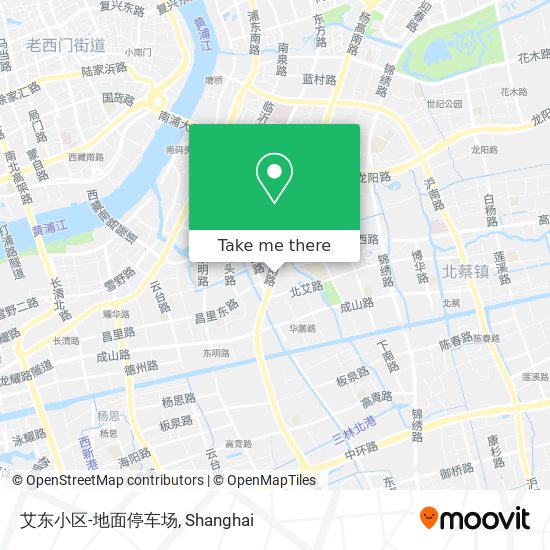 艾东小区-地面停车场 map