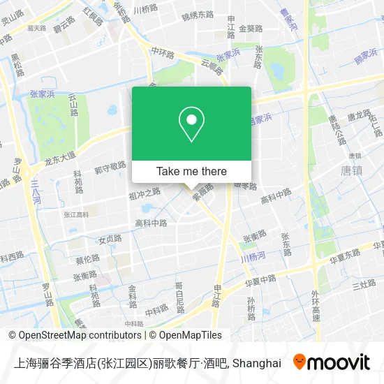 上海骊谷季酒店(张江园区)丽歌餐厅·酒吧 map